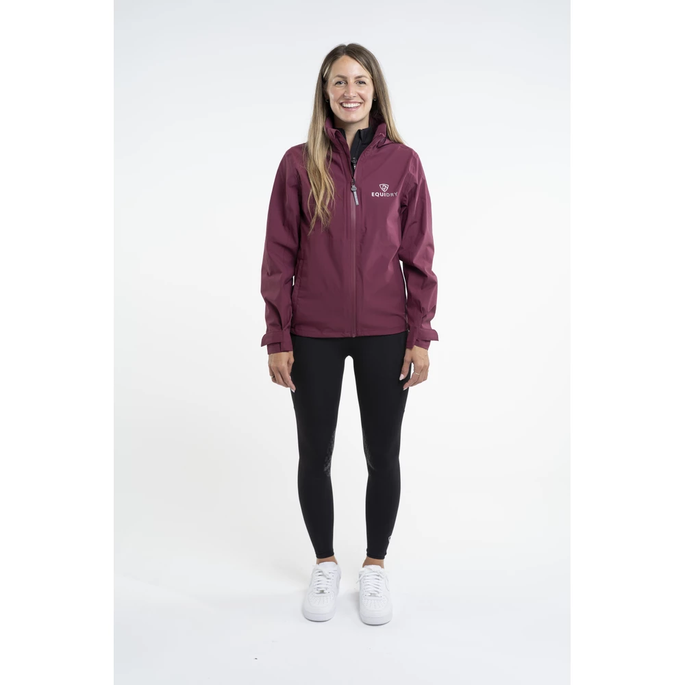 EQUIDRY Nimbus Waterproof Pack Away Jacket | Women's -  Plum in Plum