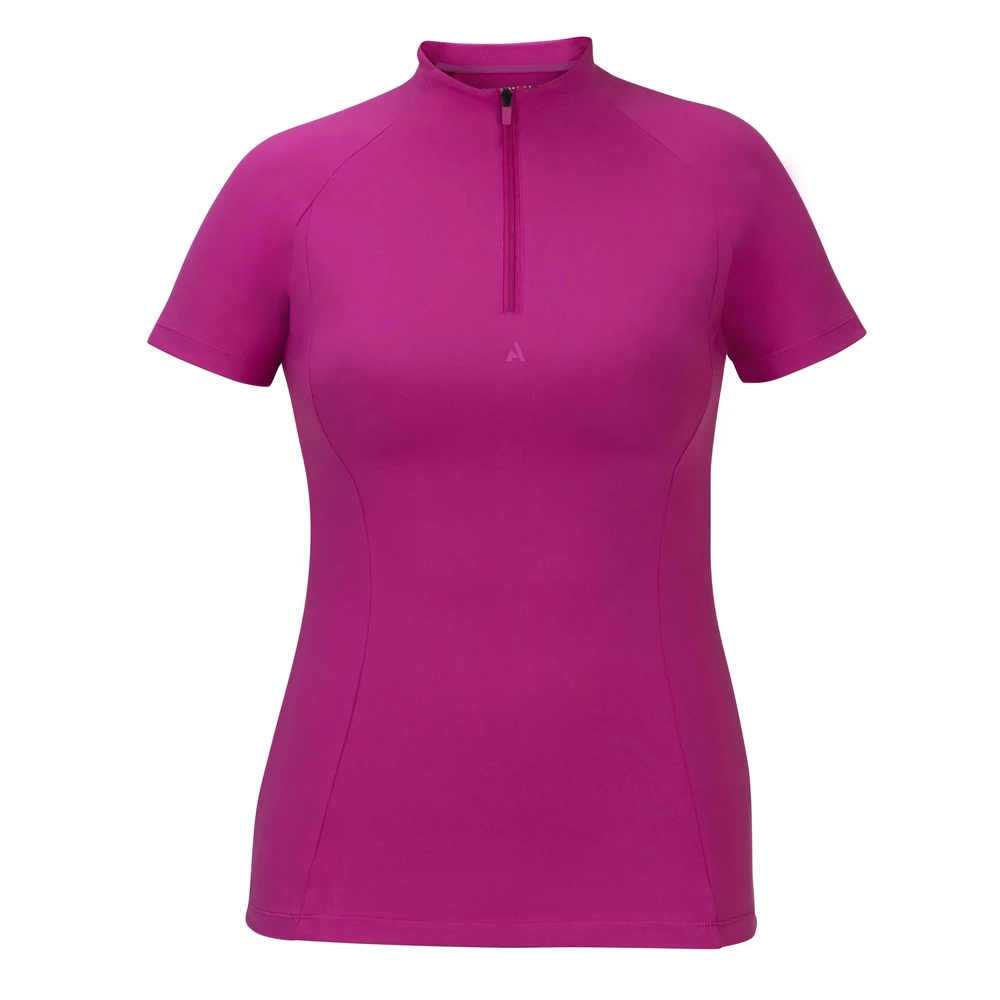 Aubrion React Short Sleeve Base Layer - Fuchsia in Fuchsia