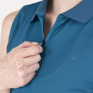 Aubrion React Sleeveless Tech Polo - Kingfisher in Kingfisher