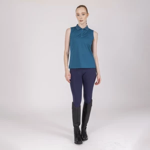 Aubrion React Sleeveless Tech Polo - Kingfisher in Kingfisher