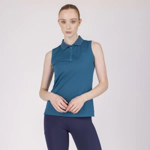 Aubrion React Sleeveless Tech Polo - Kingfisher in Kingfisher