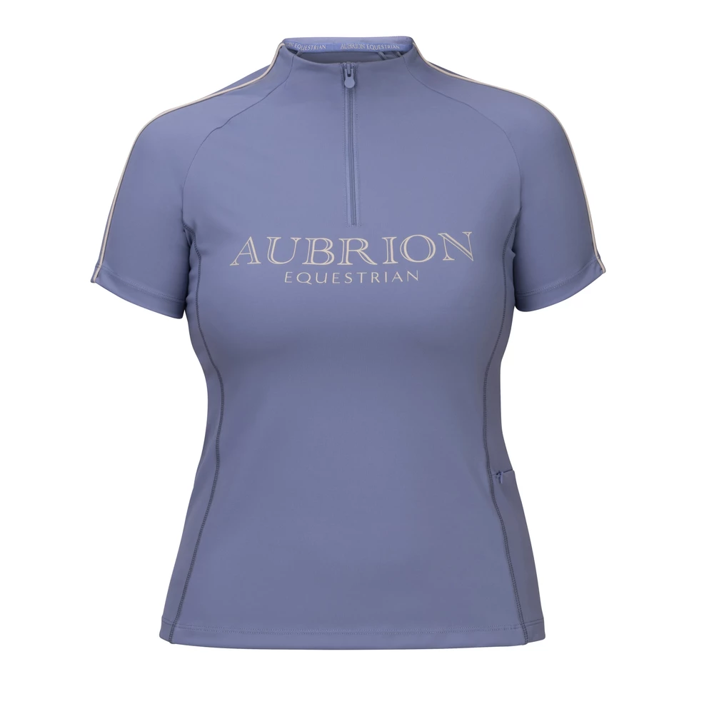Aubrion Equestrian Short Sleeve Base Layer - Storm in Storm