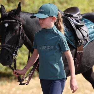 Aubrion Equestrian Short Sleeve Base Layer -Young Rider  - Thyme in Thyme