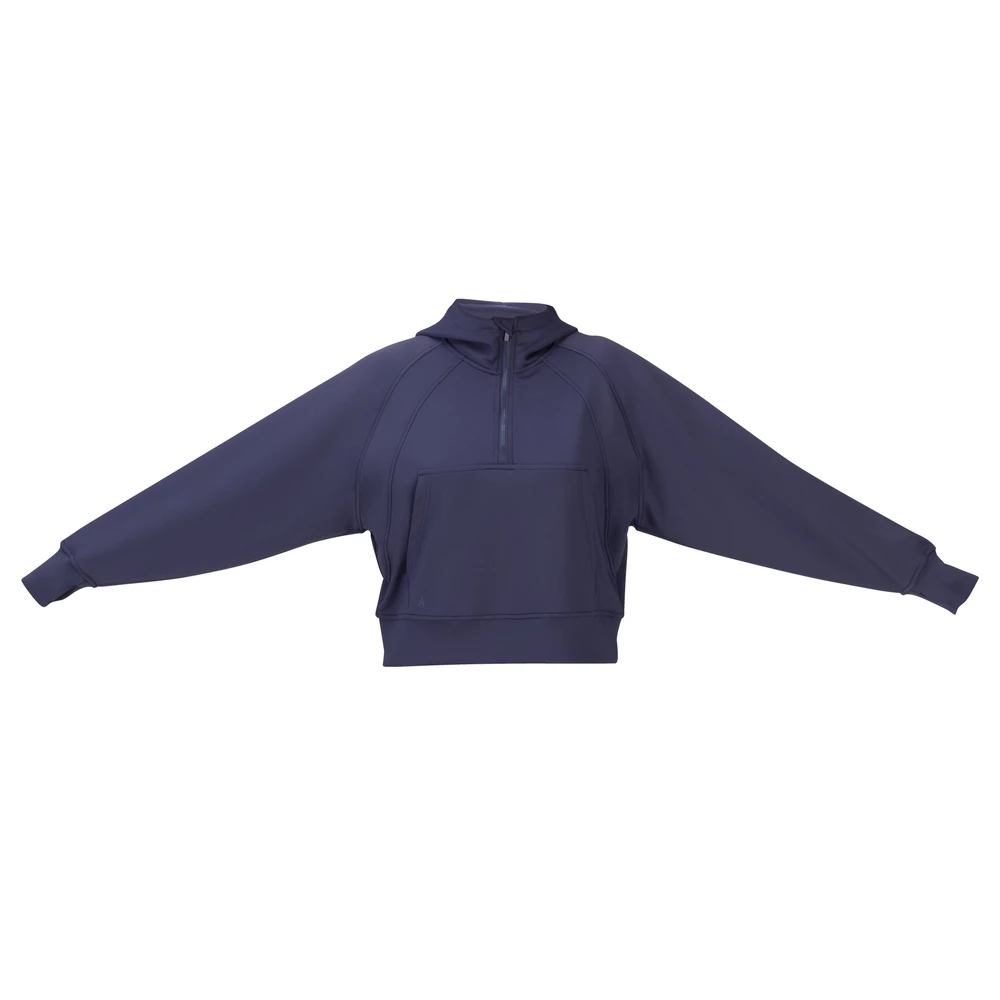 Aubrion React Quarter Zip Hoodie - Midnight in Midnight
