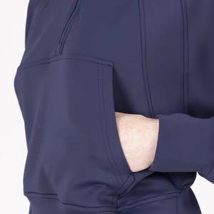 Aubrion React Quarter Zip Hoodie - Midnight in Midnight