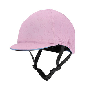 QHP Helmet cover Rosalynn - Pink/Blue in Pink/Blue
