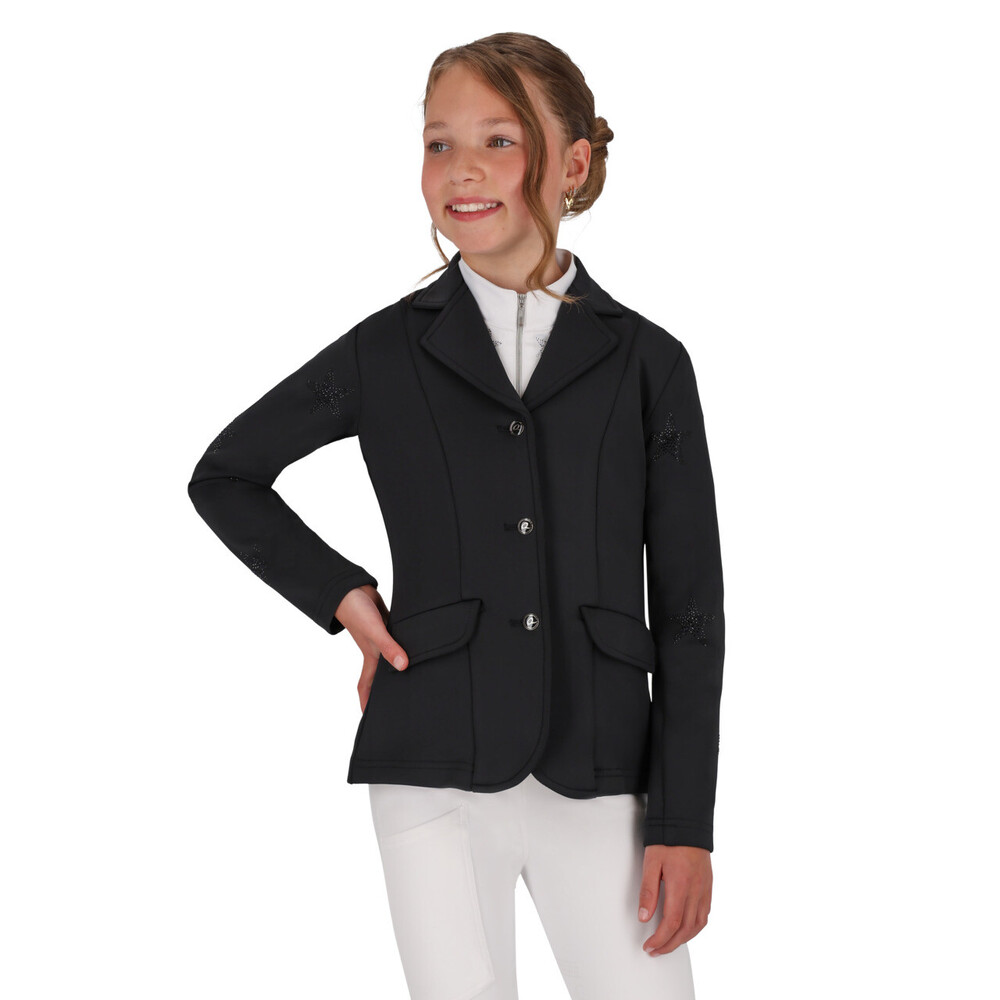 QHP Competition jacket Jipp Junior - Black in Black