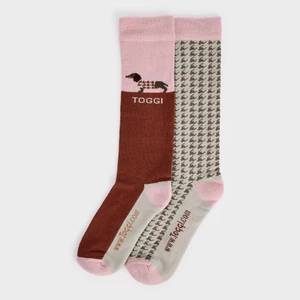 Toggi Celestine Womens 2 Pack Socks - Terracotta in Terracotta