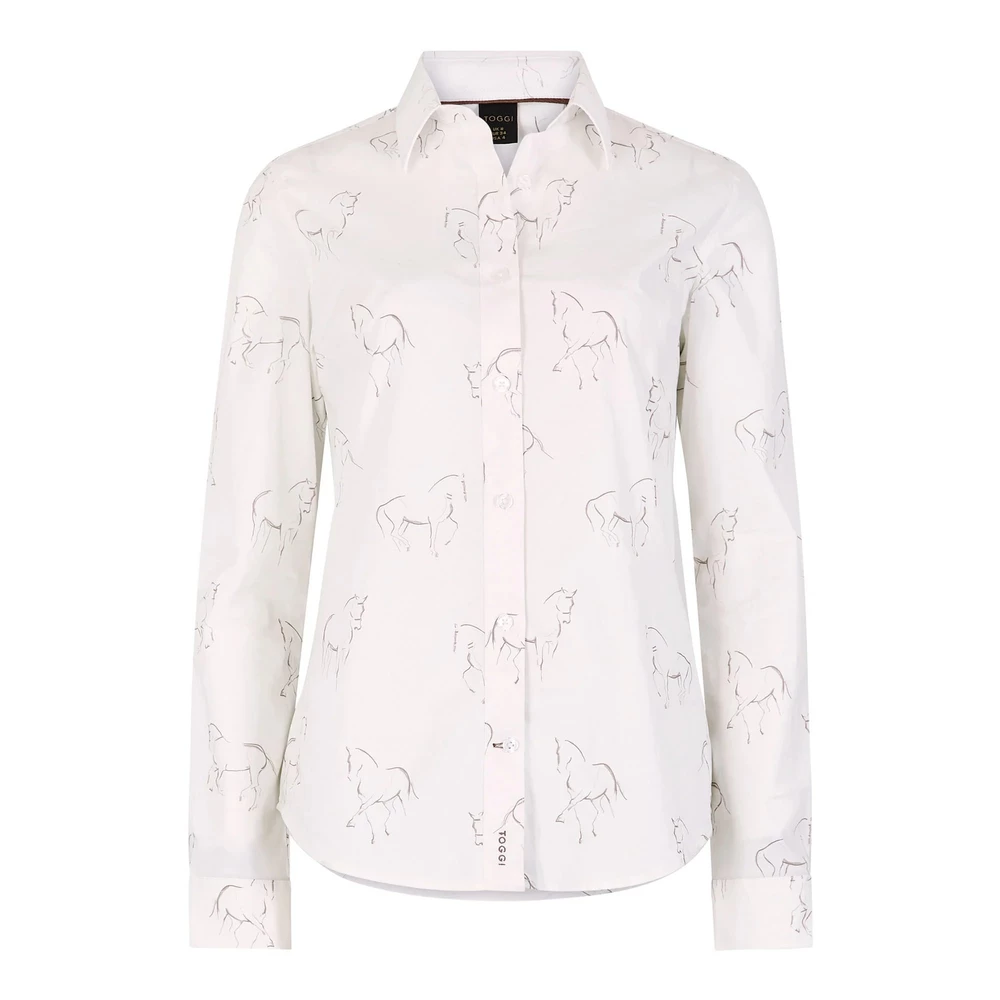 Toggi Sigrid Womens Printed Shirt - White in White