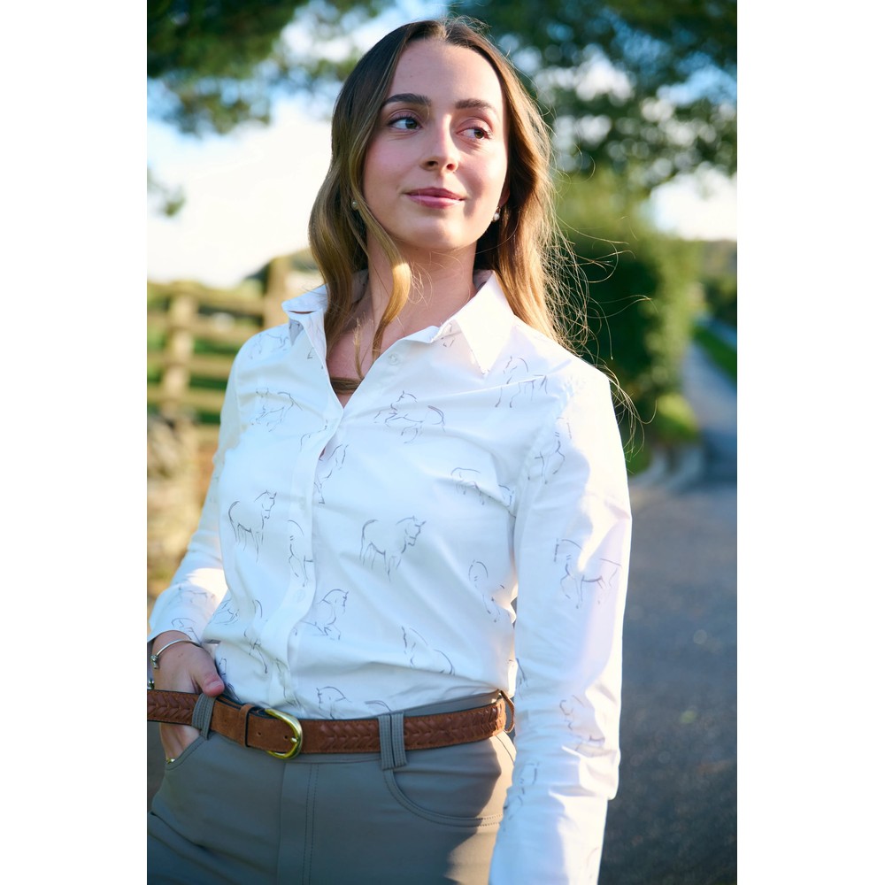 Toggi Sigrid Womens Printed Shirt - White 