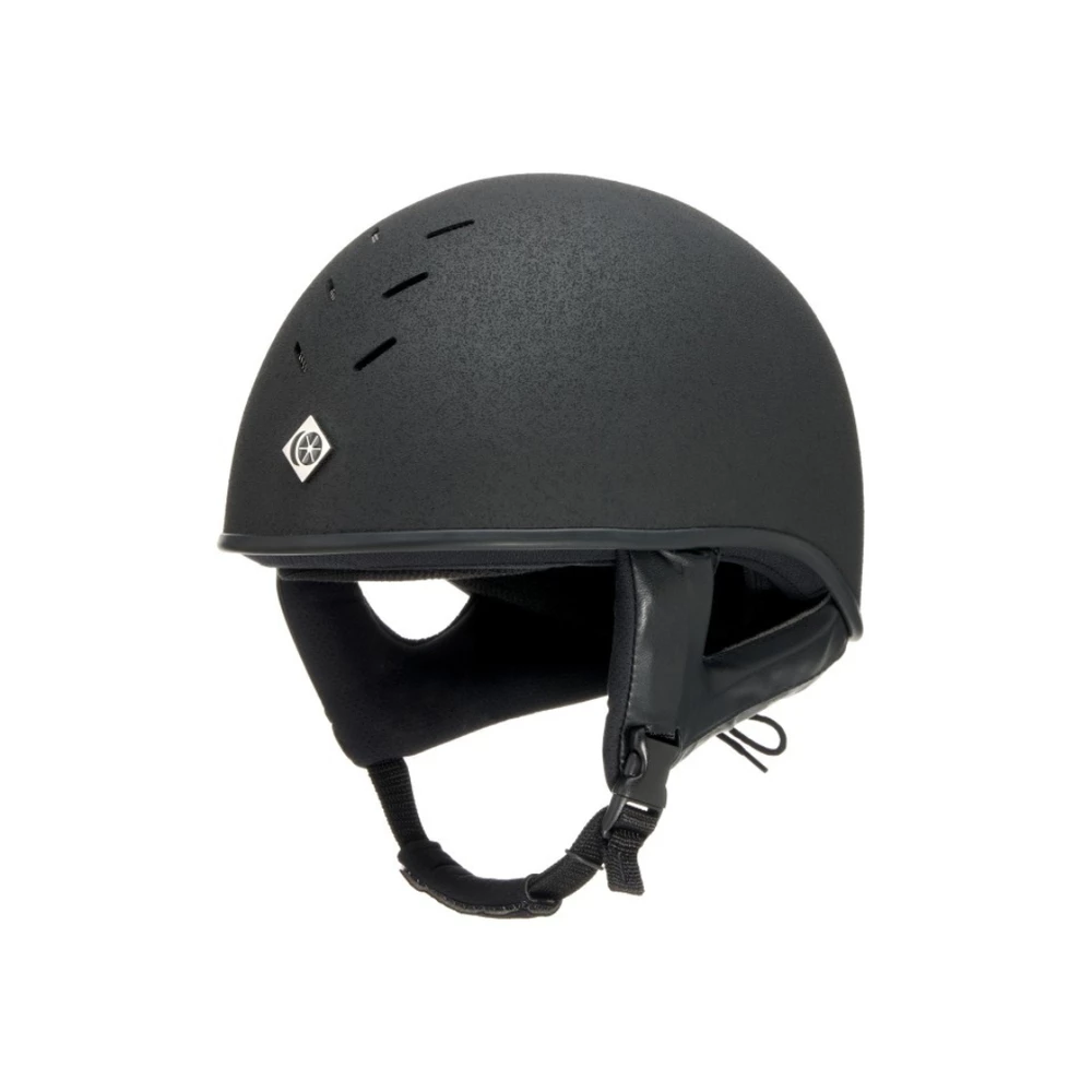 Charles Owen Race II Riding Helmet - Black in Black