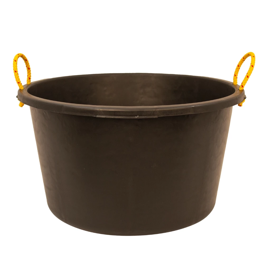 Red Gorilla Shallow Round with Rope Handle in Black