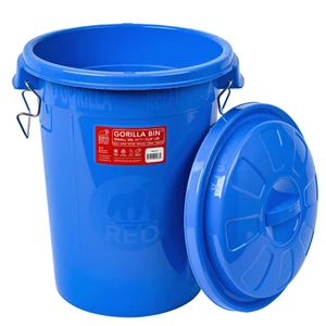 Red Gorilla 30L Bin with Lid -  Blue in Blue