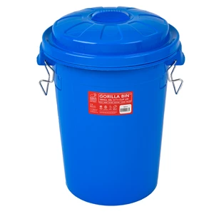 Red Gorilla 30L Bin with Lid -  Blue 