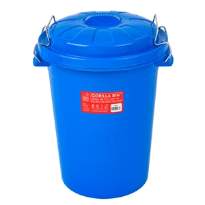 Red Gorilla 30L Bin with Lid -  Blue in Blue