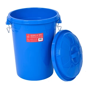 Red Gorilla 50L Bin with Lid - Blue in Blue