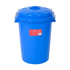 Red Gorilla 50L Bin with Lid - Blue in Blue