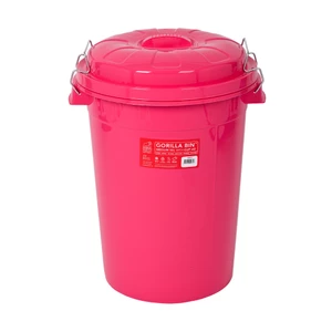 Red Gorilla 50L Bin with Lid - Pink 
