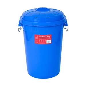 Red Gorilla 80L Bin with Lid - Blue 