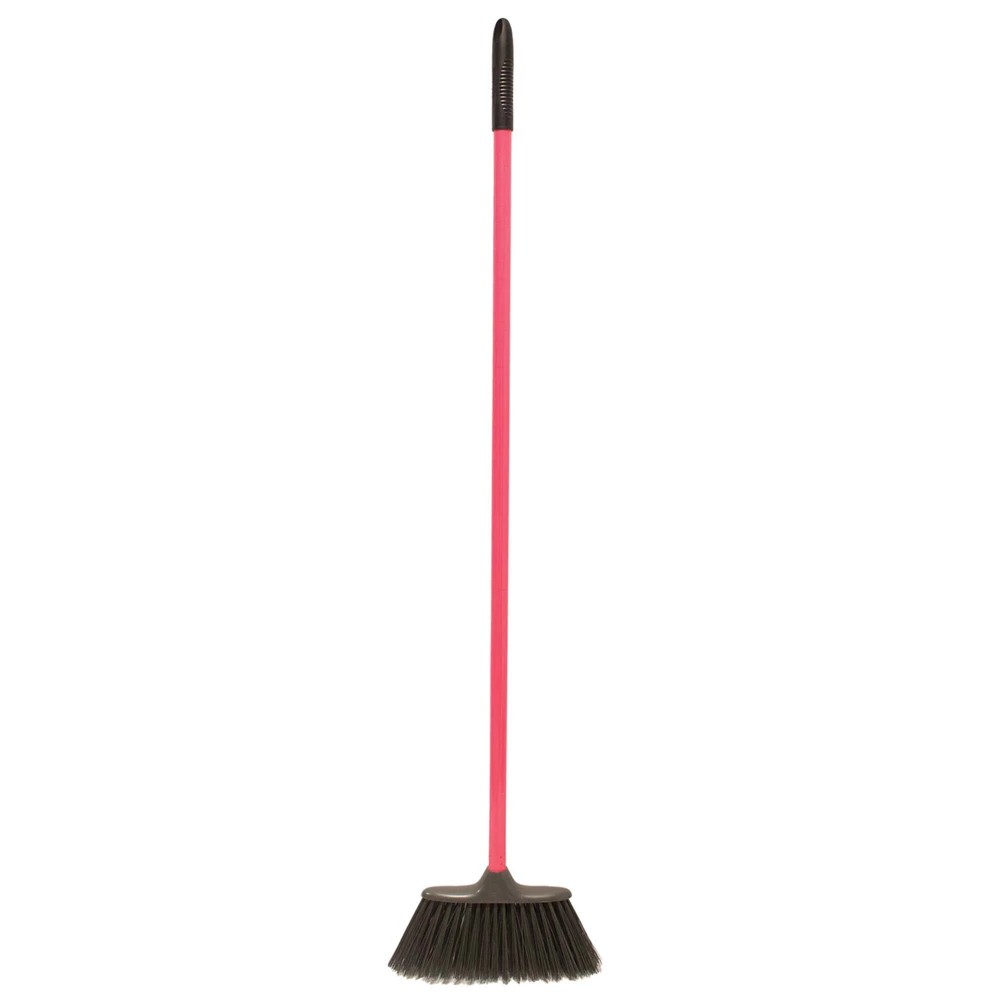 Red Gorilla Poly Yard Broom Head with 120cm Handle - Pink in Pink