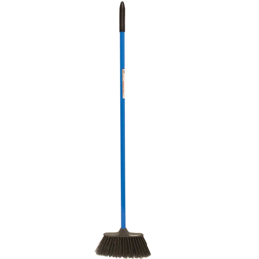 Red Gorilla Poly Yard Broom Head with 120cm Handle - Blue in Blue