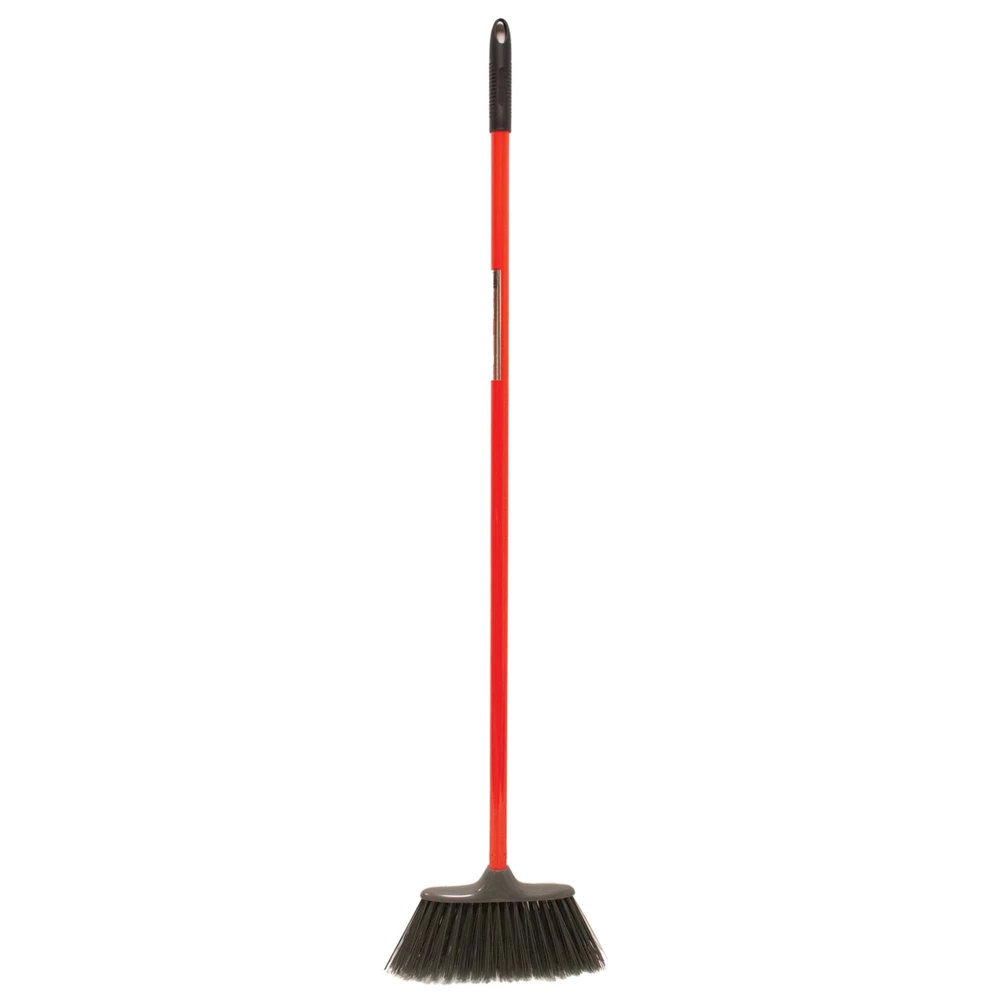 Red Gorilla Poly Yard Broom Head with 120cm  Handle - Red in Red