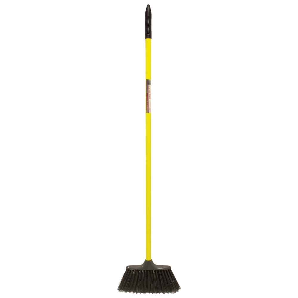 Red Gorilla Poly Yard Broom Head with 120 cm Handle - Yellow in Yellow