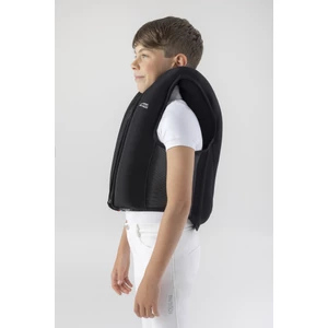 Equiline KID Junior Airbag Vest with Back Protector – Black in Black
