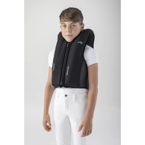 Equiline KID Junior Airbag Vest with Back Protector – Black in Black