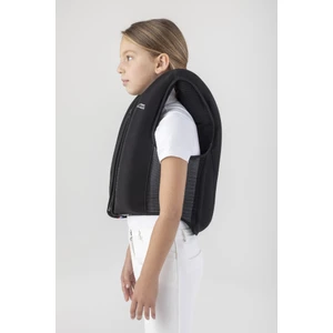 Equiline KID Junior Airbag Vest with Back Protector – Black in Black