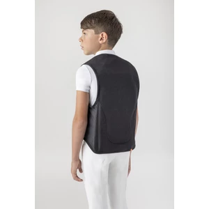 Equiline KID Junior Airbag Vest with Back Protector – Black in Black