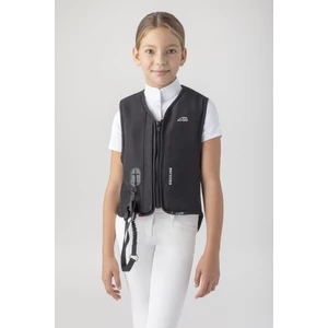 Equiline KID Junior Airbag Vest with Back Protector – Black in Black