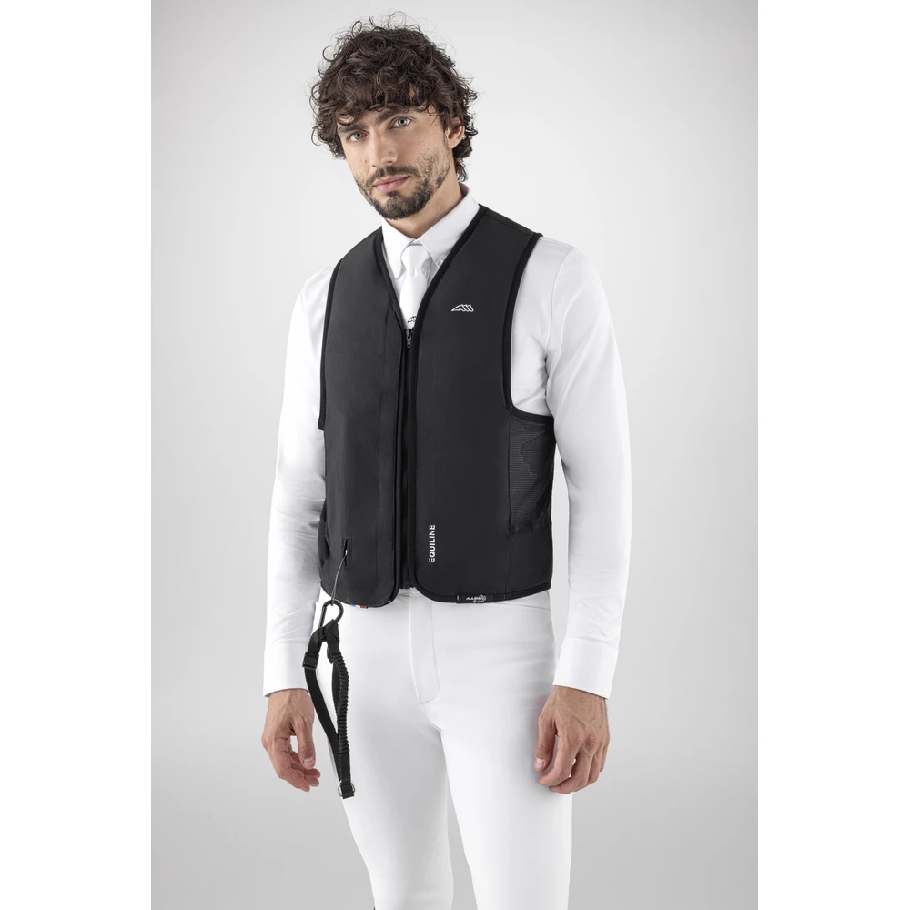 Equiline Éclair Airbag Vest – Black in Black