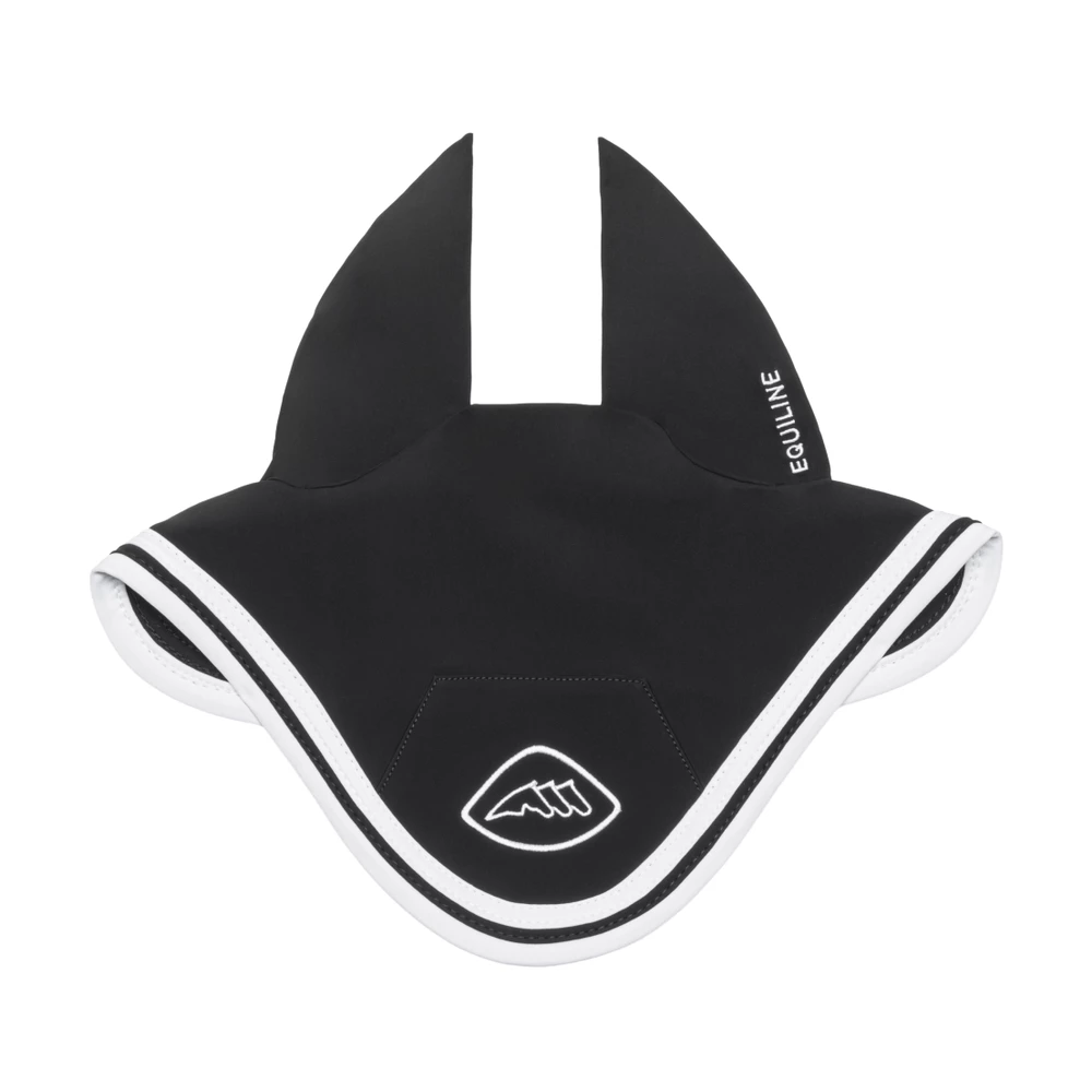 Equiline Tech Horse Earnet - Black in Black