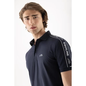 Equiline Men's Polo Shirt  - Blue in Blue