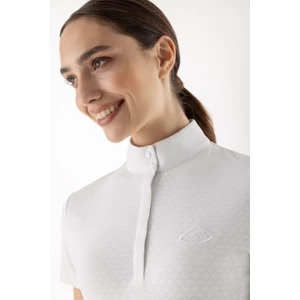 Equiline Women's Competition Polo Cooling Fabric - White in White