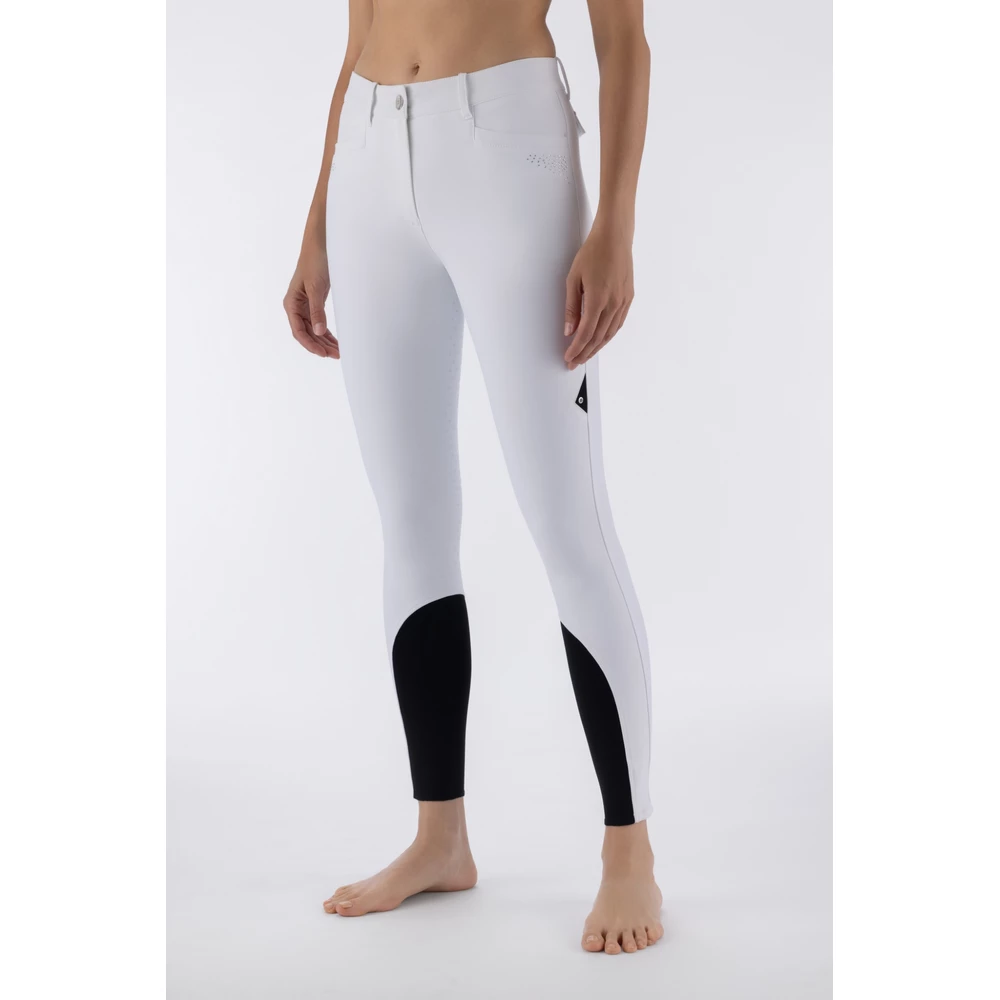 Equiline Women's Full Grip Breeches  - White in White