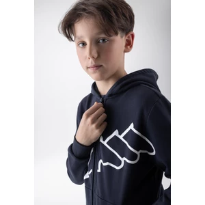 Equiline Junior Full Zip Hoodie - Blue in Blue