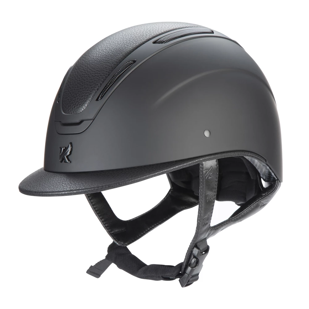 Karben Amity LTHR Riding Hat - Black in Black
