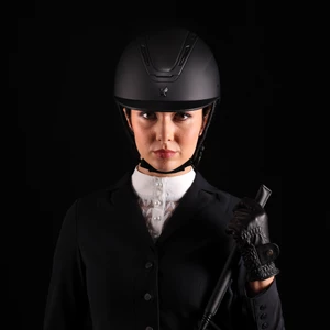 Karben Amity LTHR Riding Hat - Black in Black