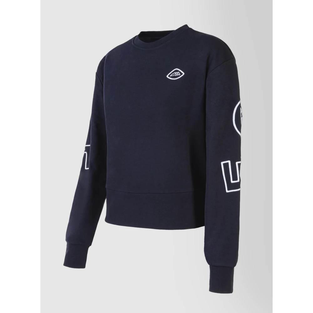 Equiline Womens Crewneck Sweatshirt - Blue in Blue