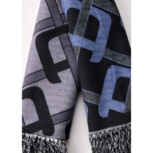 Alessandro Albanese Aa Monogram Scarf - Charcoal in Charcoal