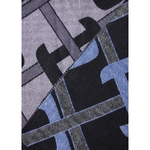 Alessandro Albanese Aa Monogram Scarf - Charcoal in Charcoal