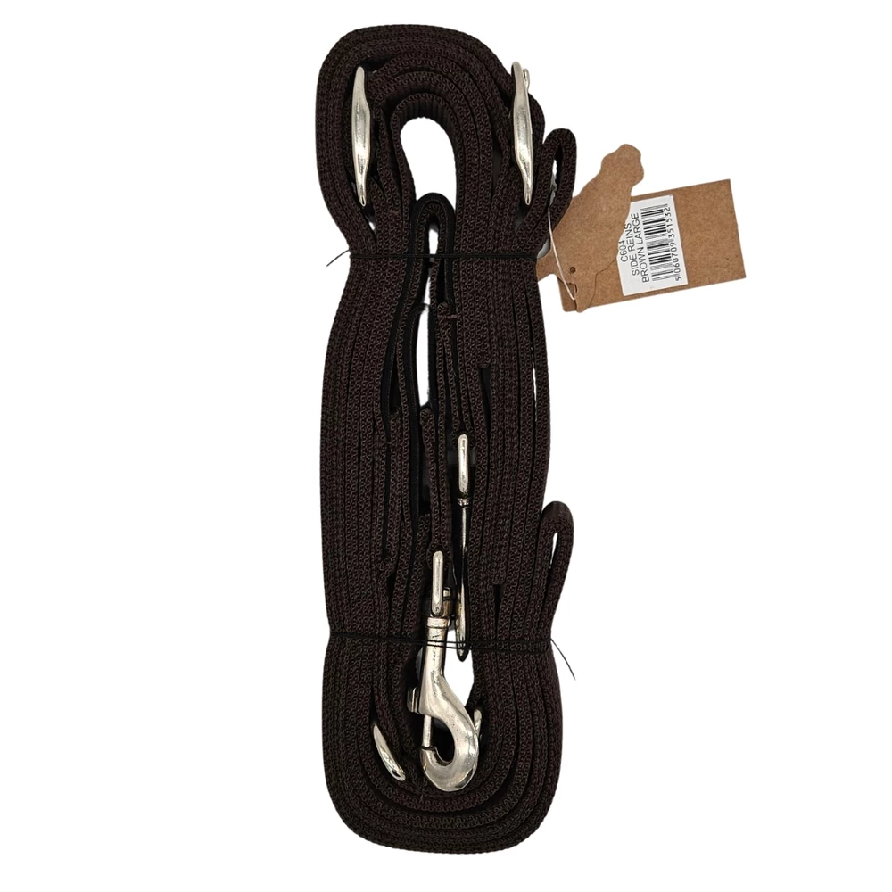 CAMEO Side Reins  - Brown in Brown