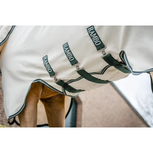 Horseware Rambo Rambo Pony Hoody  - Chalk/Hunter Green & Silver 