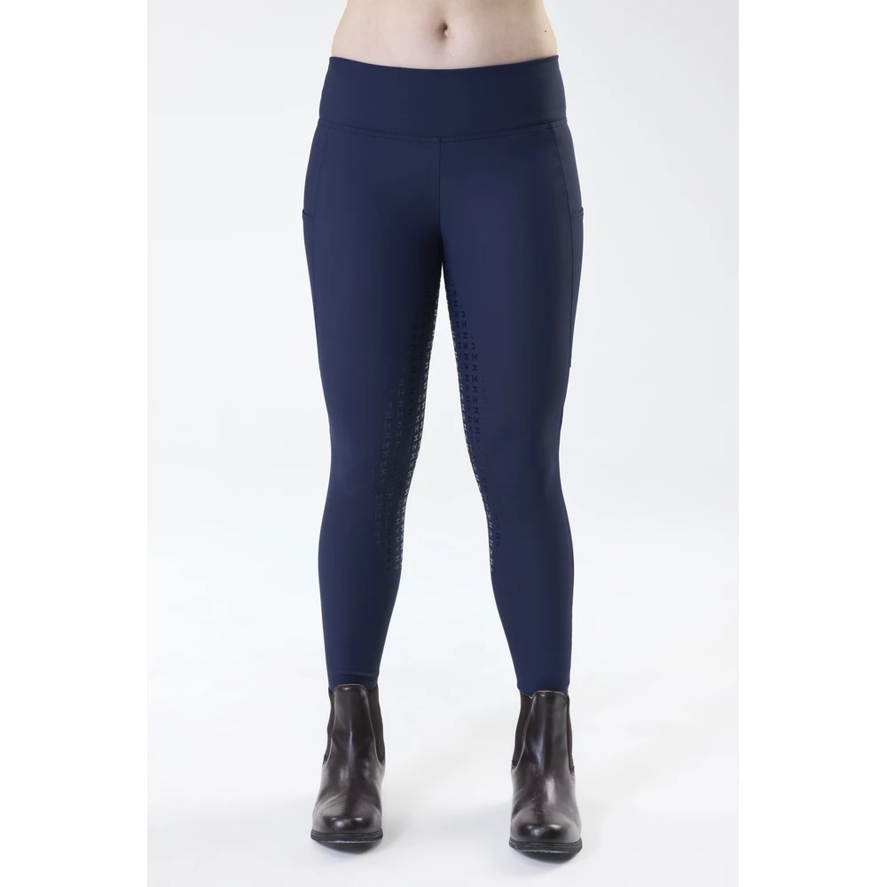 Horseware Optifit Winter Riding Tights - Full Seat - Core Navy in Core Navy