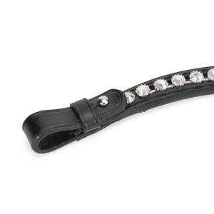 Velociti GARA Iridescent Diamante Browband - Black in Black