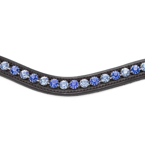 Velociti GARA Blue Diamante Browband - Black in Black