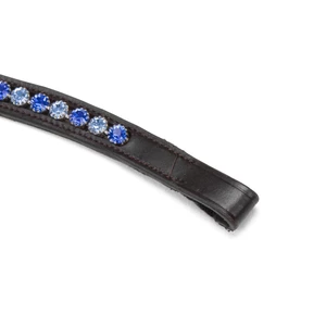 Velociti GARA Blue Diamante Browband - Black in Black