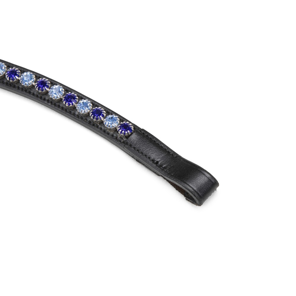 Velociti GARA Blue Diamante Browband - Black